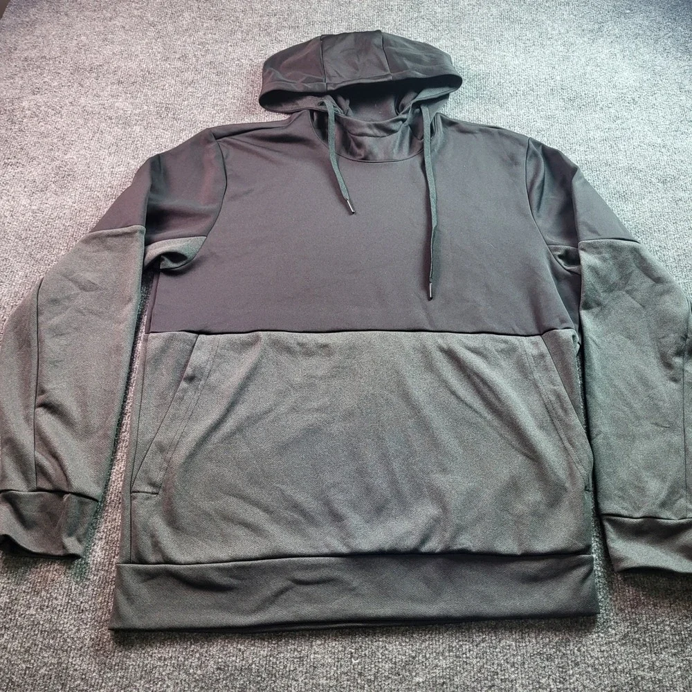 Adidas Men's Black Hoodie Athletic Performance Logo Size L
